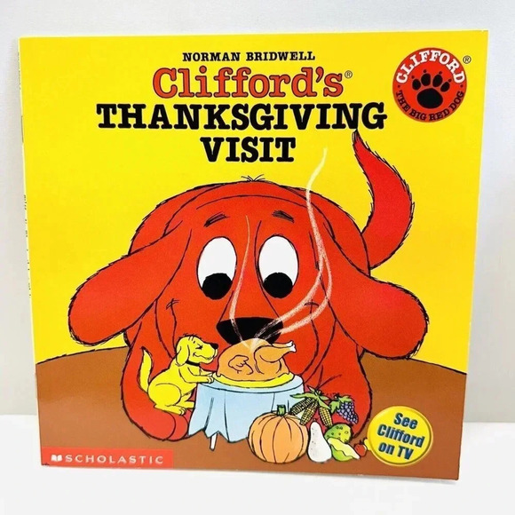 CLIFFORD'S THANKSGIVING VISIT Paperback book by Norman Bridwell - Brand New - Picture 1 of 2